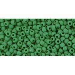 Japanese Toho Seed Beads Tube Round 11/0 Opaque-Frosted Pine Green TR-11-47HF