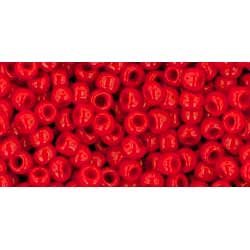 Japanese Toho Seed Beads Tube Round 8/0 Opaque Pepper Red TR-08-45