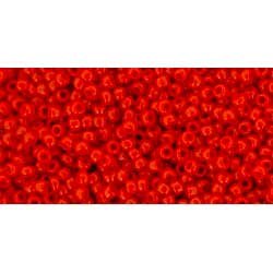 Japanese Toho Seed Beads Tube Round 15/0 Opaque Pepper Red TR-15-45