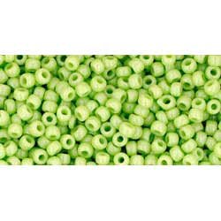 Japanese Toho Seed Beads Tube Round 11/0 Opaque Sour Apple TR-11-44