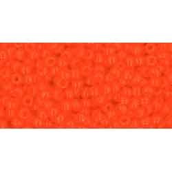 Japanese Toho Seed Beads Tube Round 11/0 Opaque Sunset Orange TR-11-50