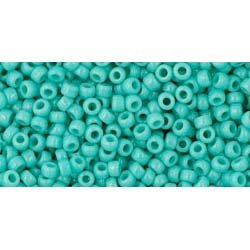 Japanese Toho Seed Beads Tube Round 11/0 Opaque Turquoise TR-11-55