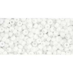 Japanese Toho Seed Beads Tube Round 11/0 Opaque White TR-11-41