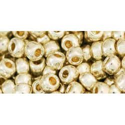 Japanese Toho Seed Beads Tube Round 6/0 PermaFinish - Galvanized Aluminum TR-06-PF558