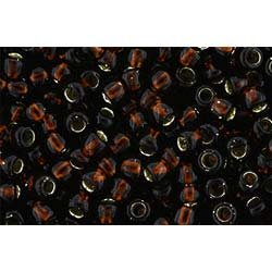 Japanese Toho Seed Beads Tube Round 8/0 Silver-Lined Root Beer TR-08-2205