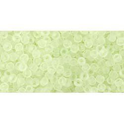 Japanese Toho Seed Beads Tube Round 11/0 Transparent-Frosted Citrus Spritz TR-11-15F