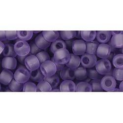 Japanese Toho Seed Beads Tube Round 6/0 Transparent-Frosted Sugar Plum TR-06-19F