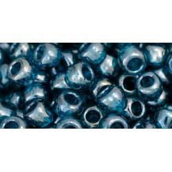 Japanese Toho Seed Beads Tube Round 6/0 Transparent-Lustered Teal TR-06-108BD