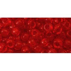 Japanese Toho Seed Beads Tube Round 6/0 Transparent Siam Ruby TR-06-5B