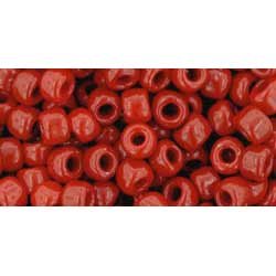 Japanese Toho Seed Beads Tube Round 6/0 Opaque Cherry TR-06-45A
