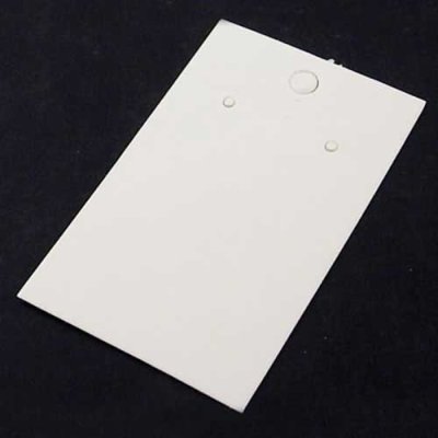 Card Board Earring Pendant Cards (100) Plain White