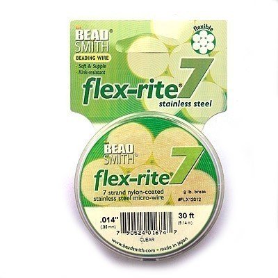 Flexrite 7 Strand Wire 014 / 0.35mm - 9 Metres - Clear