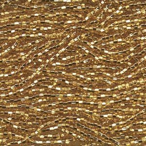 Czech Seed Beads Hanks 11/0 Silver-Lined Gold SB11-17050