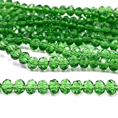 Imperial Crystal Bead Rondelle 3x4mm (120) Green Fern