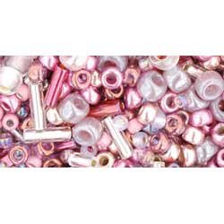 Japanese Toho Seed Beads Mixes Tube Hime- Pink Mix TX-01-3215
