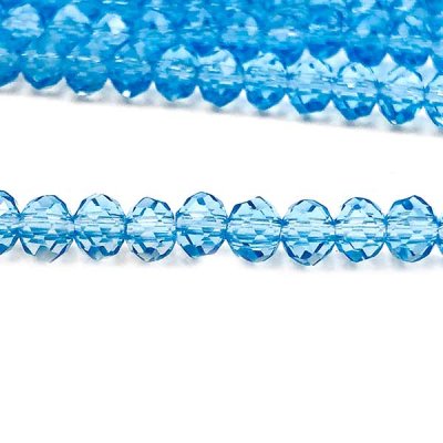 Imperial Crystal Bead Rondelle 3x4mm (120) Blue Light Sapphire