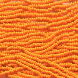 Czech Seed Beads Hanks 11/0 Opaque Light Orange SB11-93110