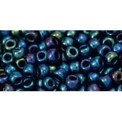 Japanese Toho Seed Beads Tube Round 6/0 Metallic Nebula TR-06-82