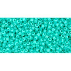 Japanese Toho Seed Beads Tube Round 15/0 Opaque Turquoise TR-15-55