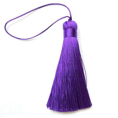 Tassels Polyester 80x12mm (1) Purple Violet 12
