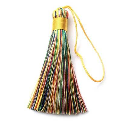 Tassels Polyester 80x12mm (1) Mulit-Coloured