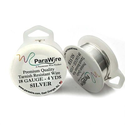 Parawire Non Tarnish Silver 18GA 4 Yards - 3.6 Metres