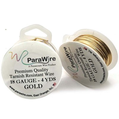 Parawire Non Tarnish Gold 18GA 4 Yards - 3.6 Metres