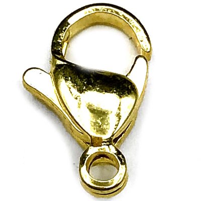 C&T Lobster Clasp 304 Stainless Steel 12mm (10) Real 24K Gold Plated