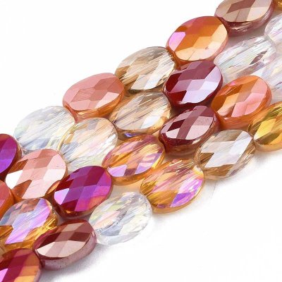 Imperial Crystal Bead Oval Facetted Small 8x6mm (34) Mix 01 Topaz