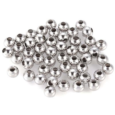 Spacer Beads Round 304 Stainless Steel 8mm (50) Original