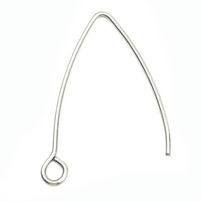 Ear Wire Hook Long Elegant 02 304 Stainless Steel 26x15mm (50) Original