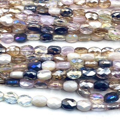 Imperial Crystal Bead Oval Facetted Small 8x6mm (34) Mix 05 Liliac