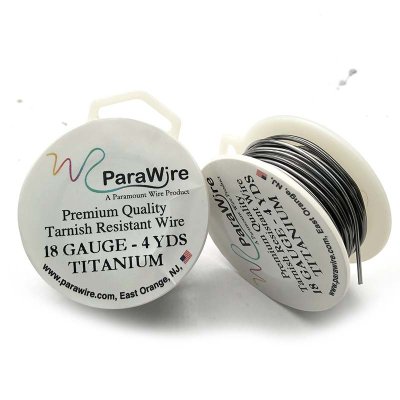 Parawire Non Tarnish Titanium 18GA 4 Yards - 3.6 Metres