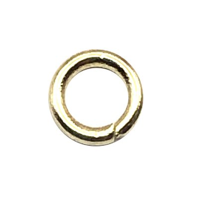 Jump Rings 304 Stainless Steel 4x0.8mm (500) 18k Gold Plated