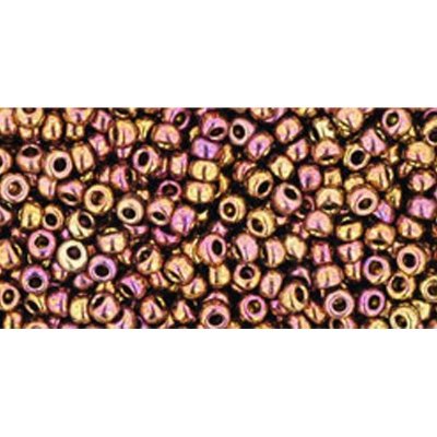 Japanese Toho Seed Beads Tube Round 11/0 Higher-Metallic Gypsy Gold TR-11-514