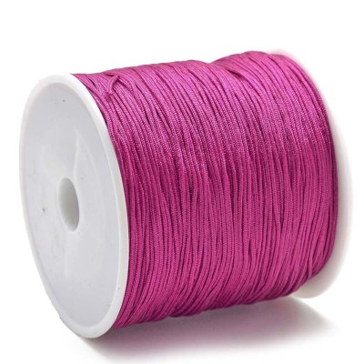 Nylon Cord 0.8mm - Roll 100 Metres - Pink Fuchsia