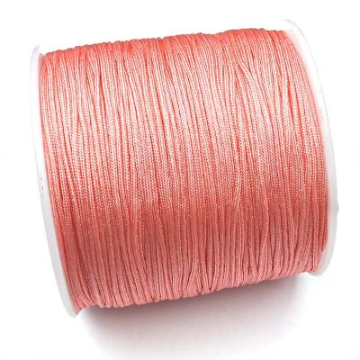Nylon Cord 0.8mm - Roll 100 Metres - Pink Salmon