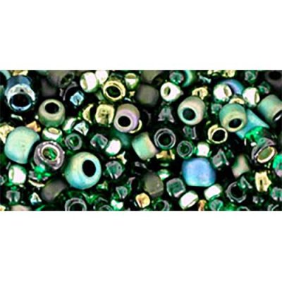 Japanese Toho Seed Beads Mixes Tube Bonsai- Green/Black Mix TX-01-3209