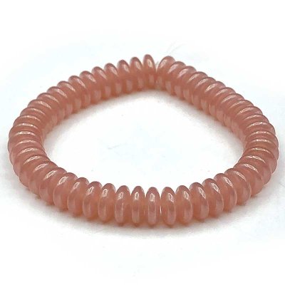 Czech Glass Beads Pressed Disc Spacer 6mm (50) Pink Opaline w/ White Luster Finish
