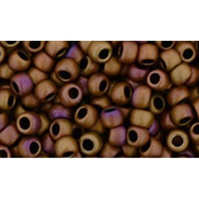 Japanese Toho Seed Beads Tube Round 8/0 Opaque-Pastel-Frosted Mudbrick TR-08-618