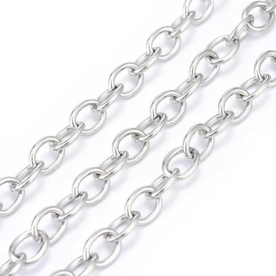 Chain Cable  Oval 304 Stainless Steel Unwelded 8x6x1mm - 2 Metres - Original