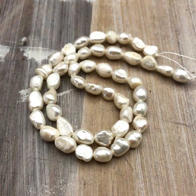 Pearl Cultured Freshwater Nuggets 6-8mm - 1 strand - Natural