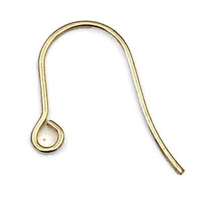 Ear Wire Hook Plain 304 Stainless Steel (100) 18K Gold Plated