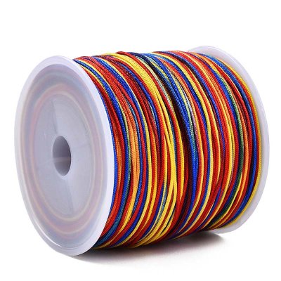 Nylon Cord 0.8mm - Roll 100 Metres - Multi-Coloured 002 Bright