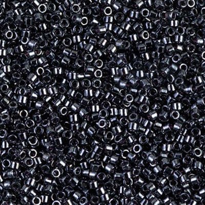 Miyuki Delica Seed Beads 11/0 Bag (5 Gm) DB001 DB0001Gun Metal