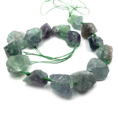 Fluorite Clear Nuggets - 1 Strand