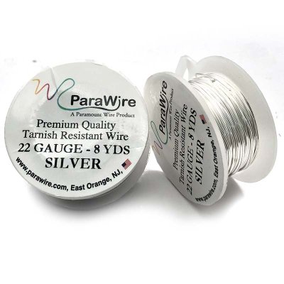 Parawire Non Tarnish Silver 22GA 8 Yards - 7.3 Metres