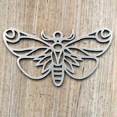Stainless Steel Charm Butterfly 01 18x32mm (1) Original