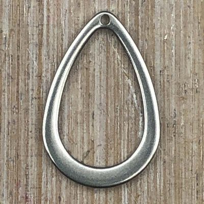 Stainless Steel Charm Drop 13 Small 17x11mm (10) 304 Original