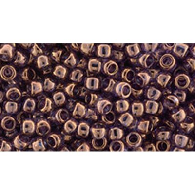 Japanese Toho Seed Beads Tube Round 6/0 Gold-Luster - Lilac TR-06-202